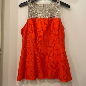 Anthropology Moulinette Soeurs peplum top